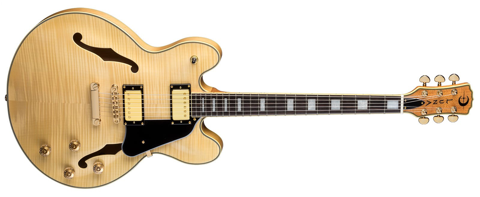 Athena SemiHollowbody Natural Luna Guitars