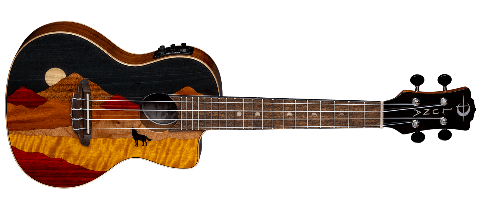 Vista Wolf Concert Uke w/Preamp & Gigbag