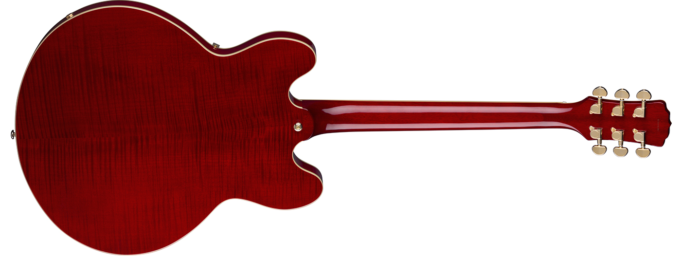 Athena SemiHollowbody Trans Red Luna Guitars