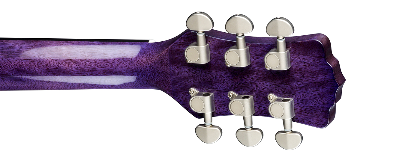 Flora Passionflower A/E Trans Purple Luna Guitars